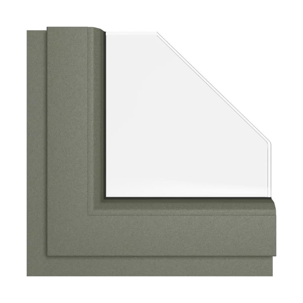 Quarz grey matt windows window-colors rehau-colors matte-quartzite-gray interior