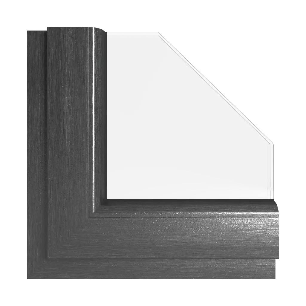Brushed metallic anthracite windows window-colors rehau-colors brushed-metallic-anthracite interior