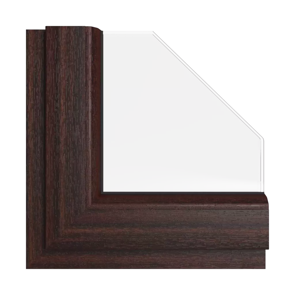 Sapelli windows window-colors rehau-colors mahogany interior