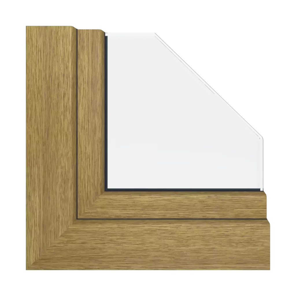 Natural oak windows window-profiles aluplast energeto-8000