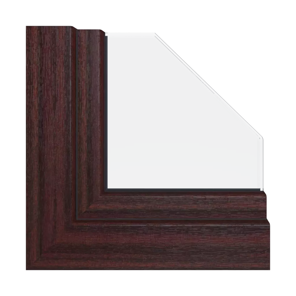 Mahogany windows window-colors aluplast-colors   