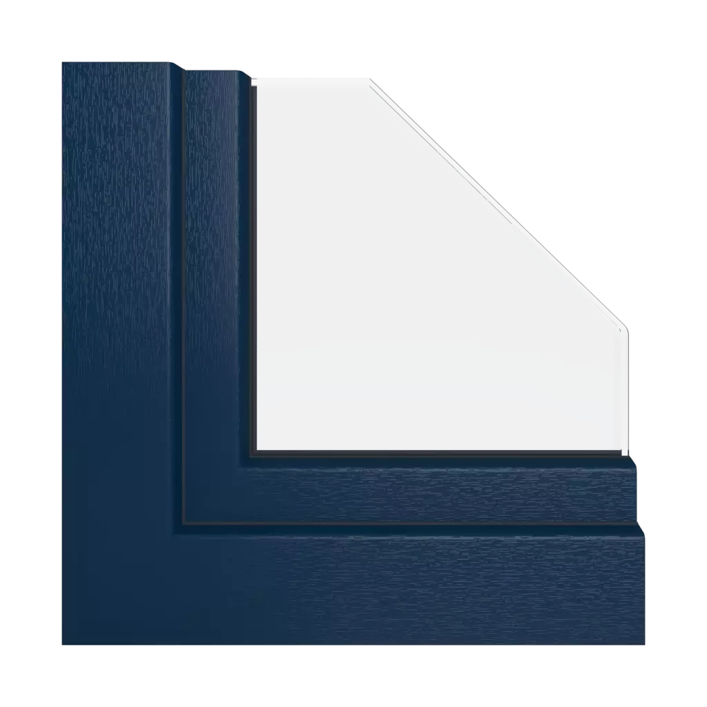 Steel blue windows window-profiles aluplast energeto-neo-design