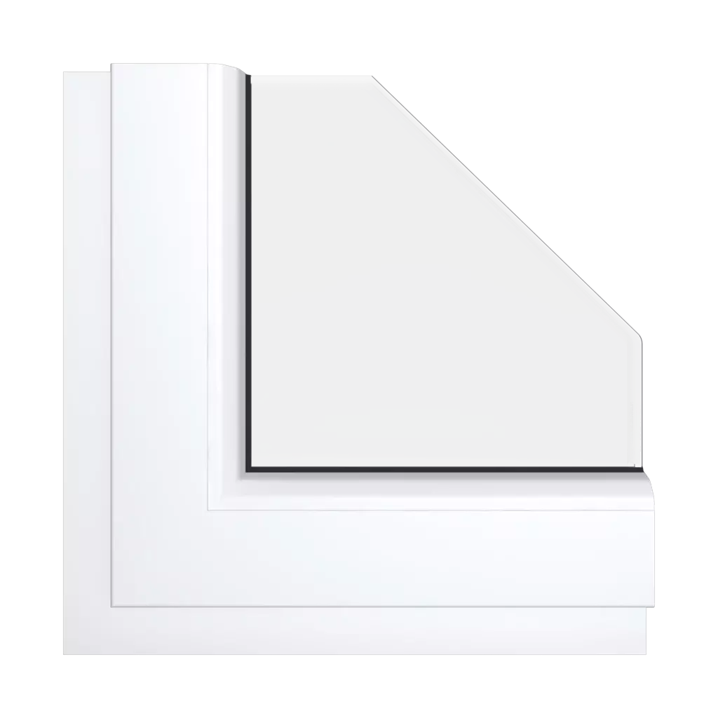 Traffic white aludec windows window-colors aluplast-colors traffic-white-aludec interior