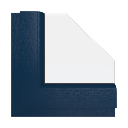 Steel blue windows window-colors aluplast-colors steel-blue interior