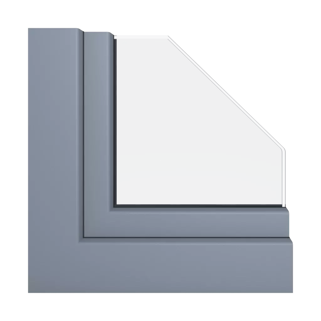 Gray silver smooth windows window-profiles schuco livingslide