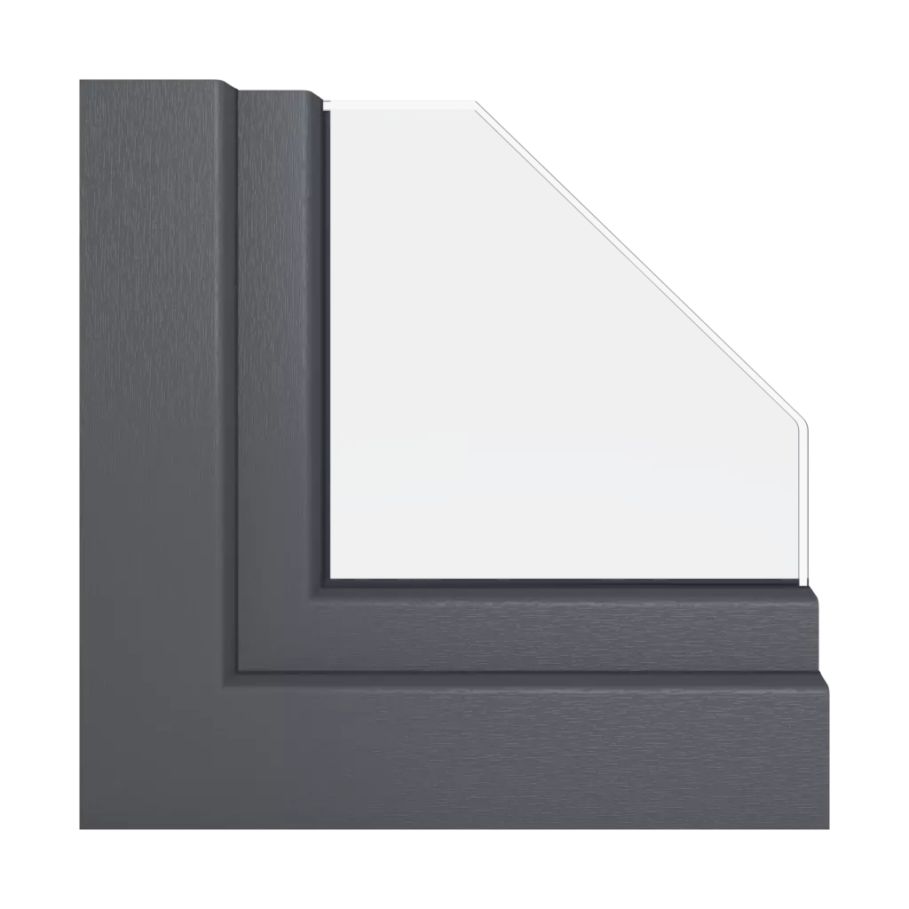 Gray slate windows window-colors schuco   