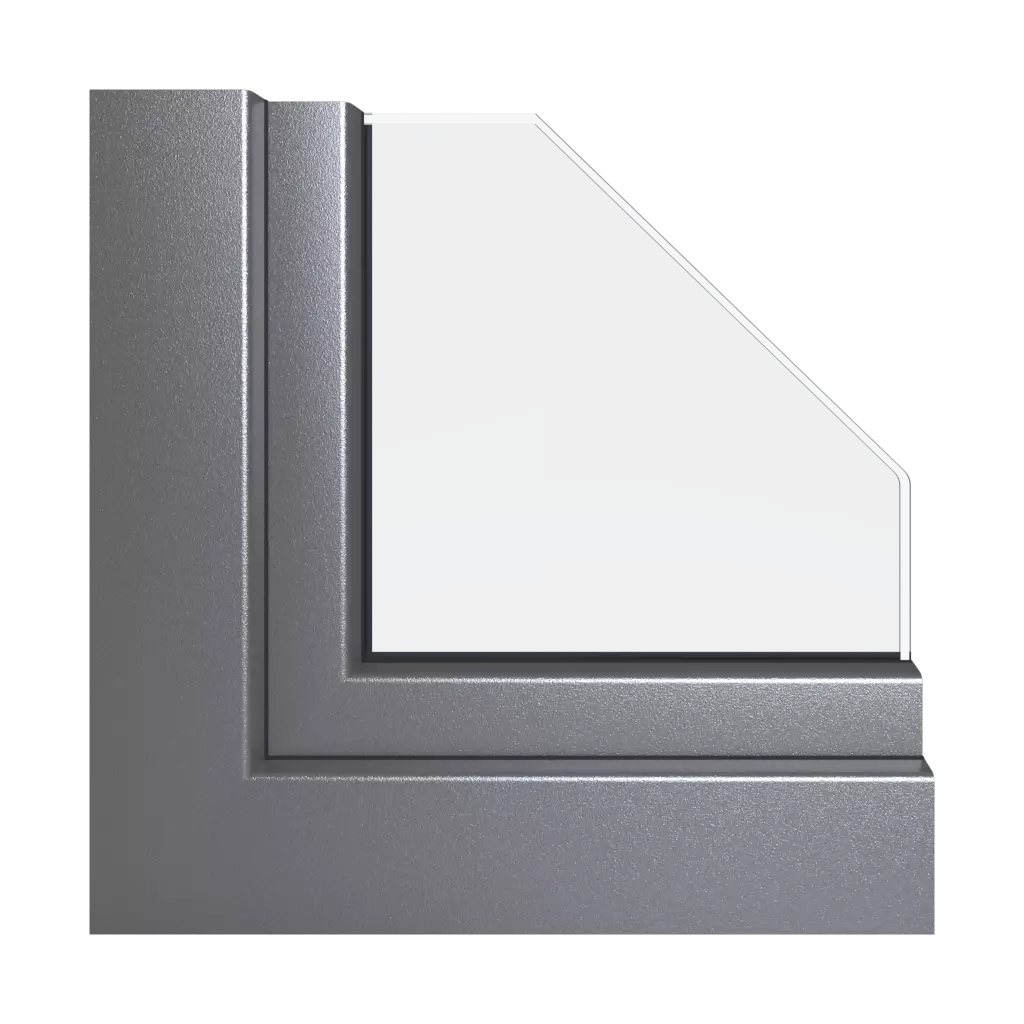 Alux gray aluminum windows window-profiles schuco livingslide
