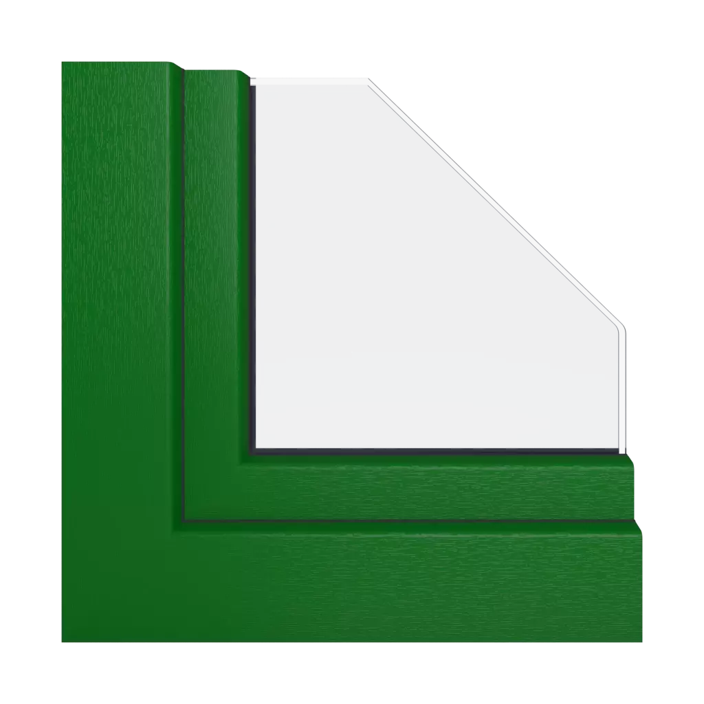 Bright green windows window-profiles schuco livingslide