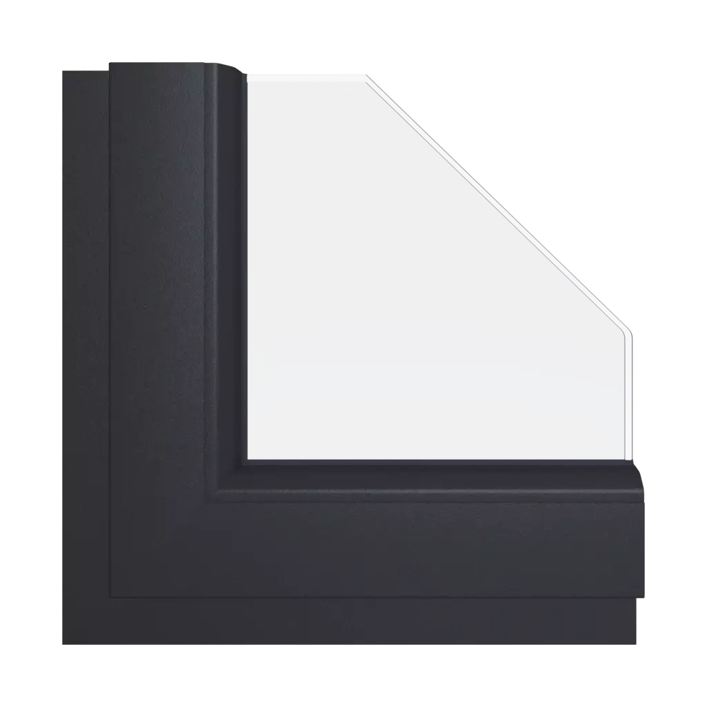 Smooth anthracite gray windows window-colors schuco smooth-anthracite-gray interior