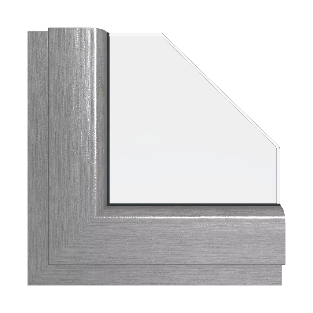 Brushed aluminum windows window-colors schuco brushed-aluminum interior