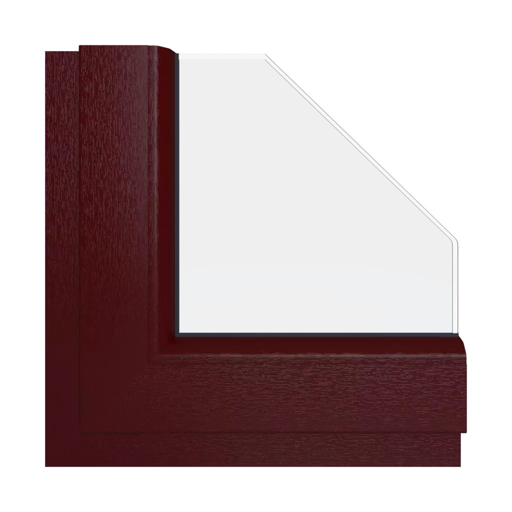 Medium maroon windows window-colors schuco medium-maroon interior