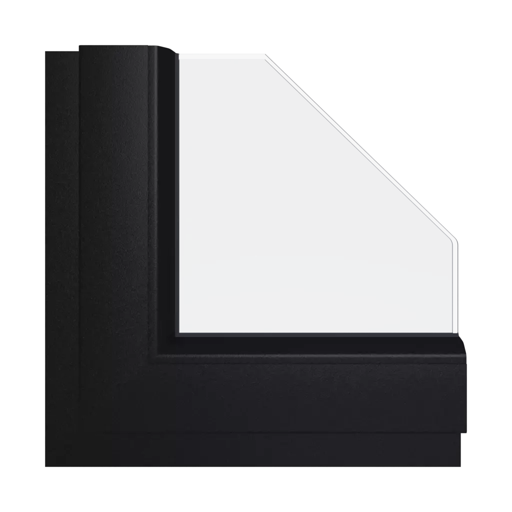 Black ulti-matte windows window-colors schuco black-ulti-matte interior