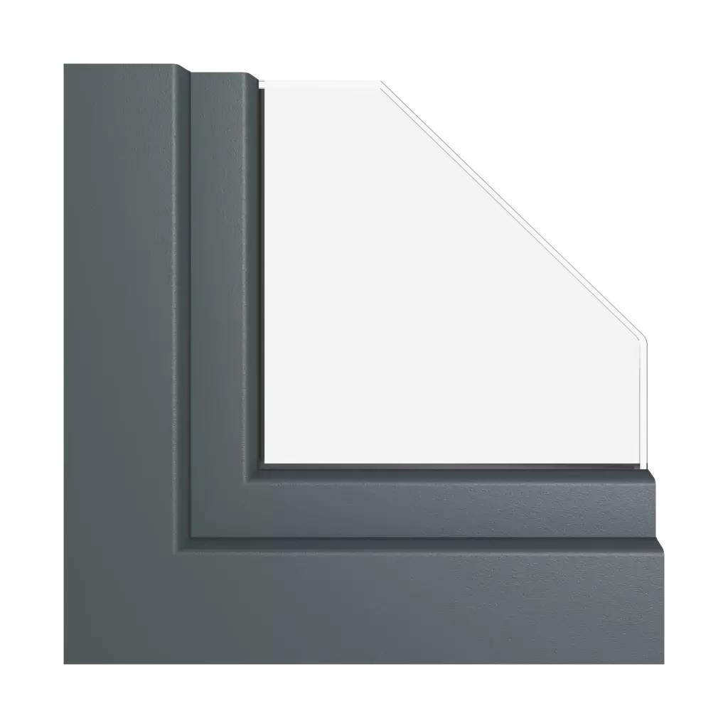 Smooth anthracite gray windows window-colors kommerling-colors   