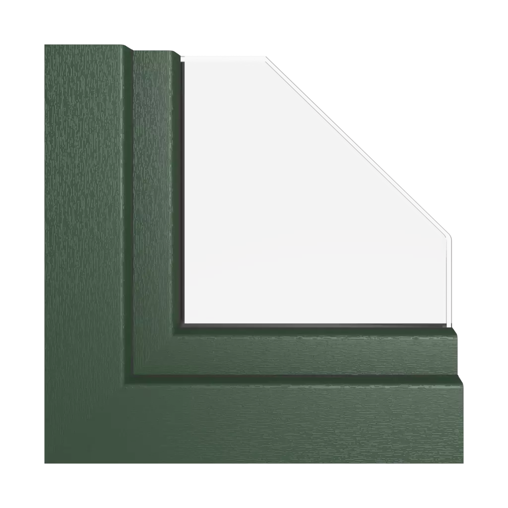 Dark green windows window-colors kommerling-colors   