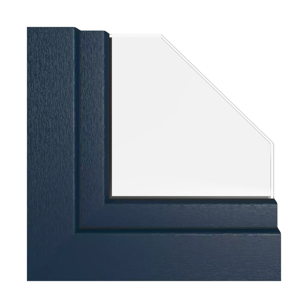 Steel blue windows window-colors kommerling-colors   