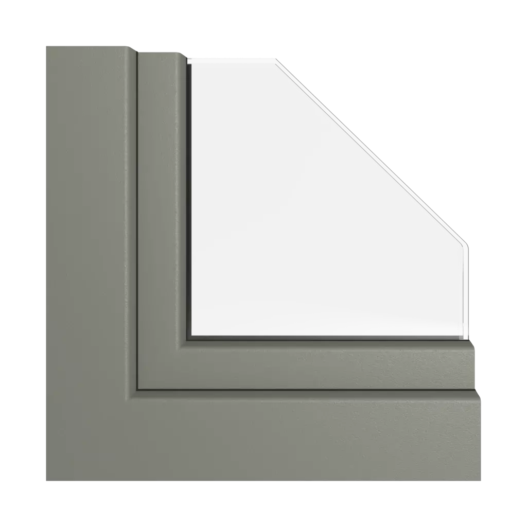Gray quartz matt windows window-colors kommerling-colors   