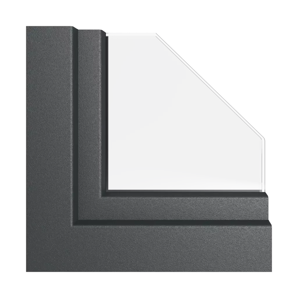 Black-gray matt windows window-colors kommerling-colors   