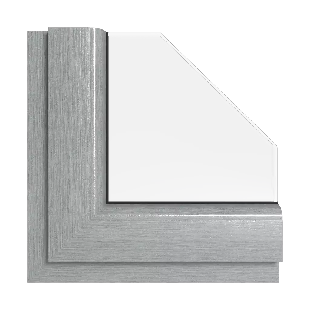 Metbrush silver windows window-colors kommerling-colors metbrush-silver interior