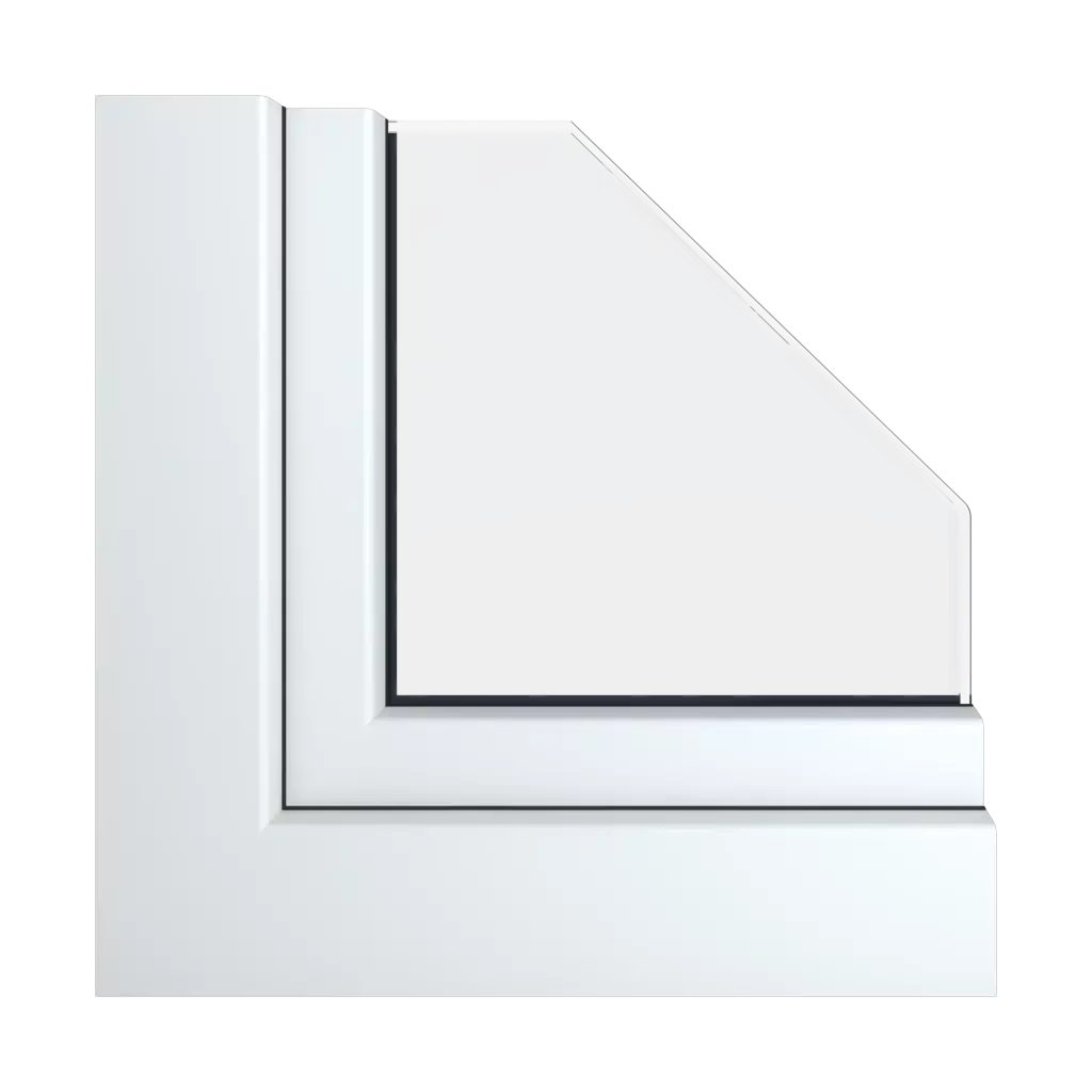 White windows window-profiles gealan hst-s-9000