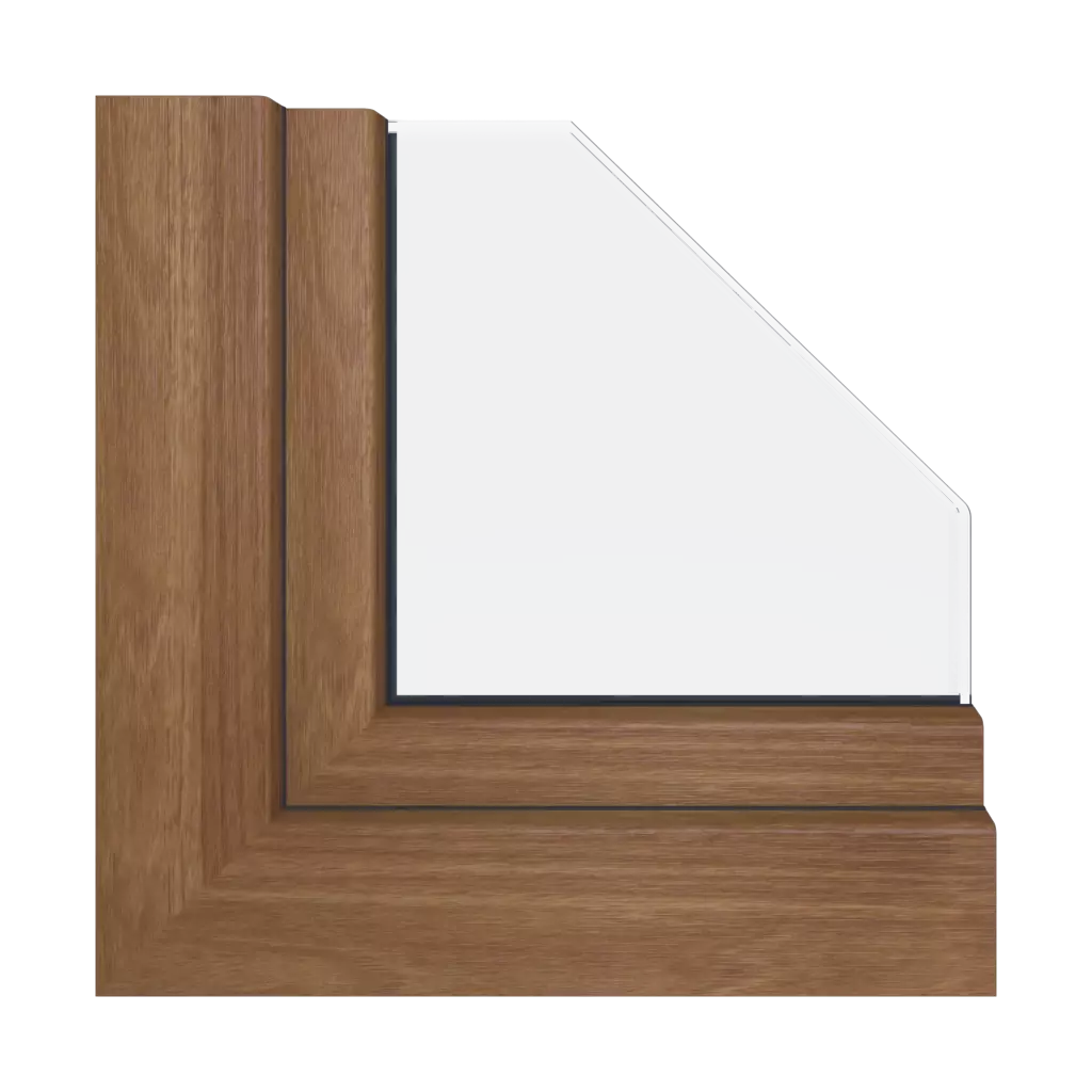 Natural walnut windows window-colors gealan   