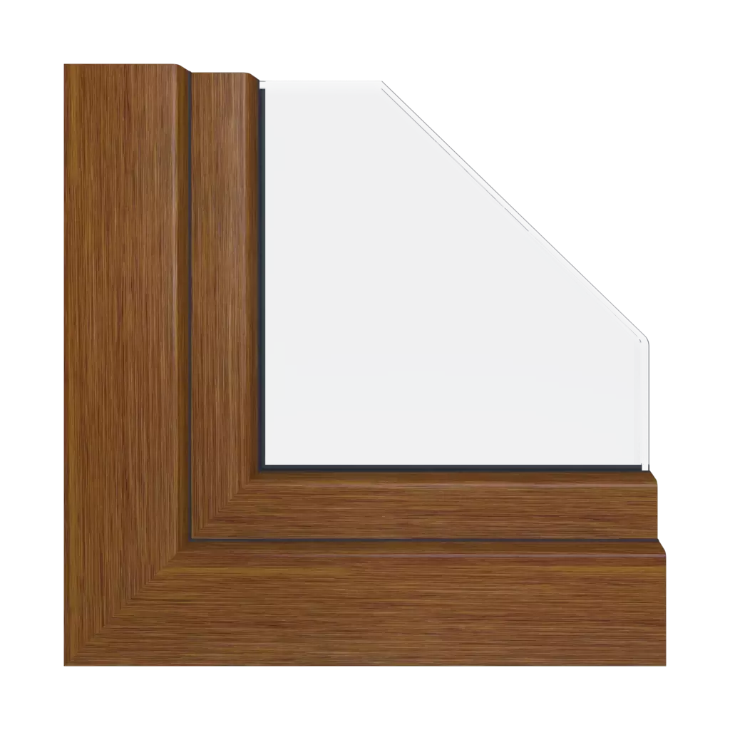 Realwood honey oak windows window-colors gealan   