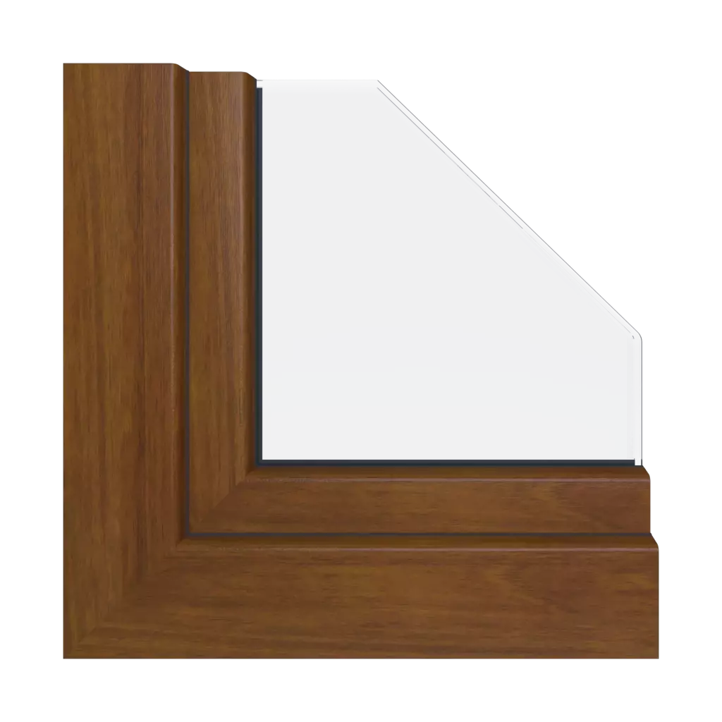 Walnut windows window-profiles gealan smoovio