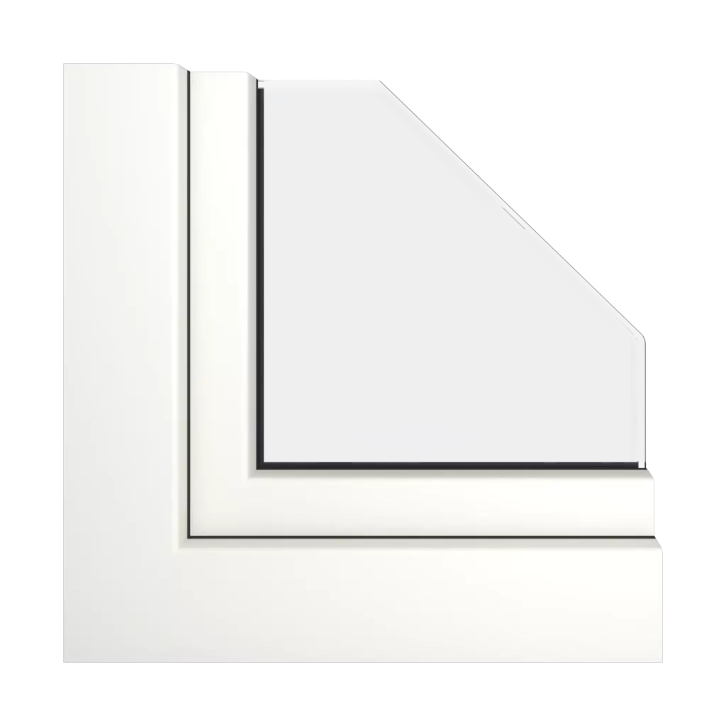 Pure white matte RAL 9010 windows window-colors gealan   