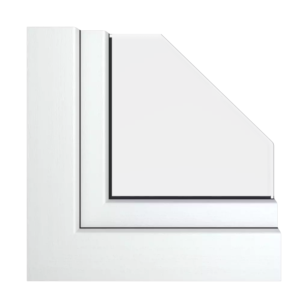 Brilliant white RAL 9003 windows window-profiles gealan smoovio