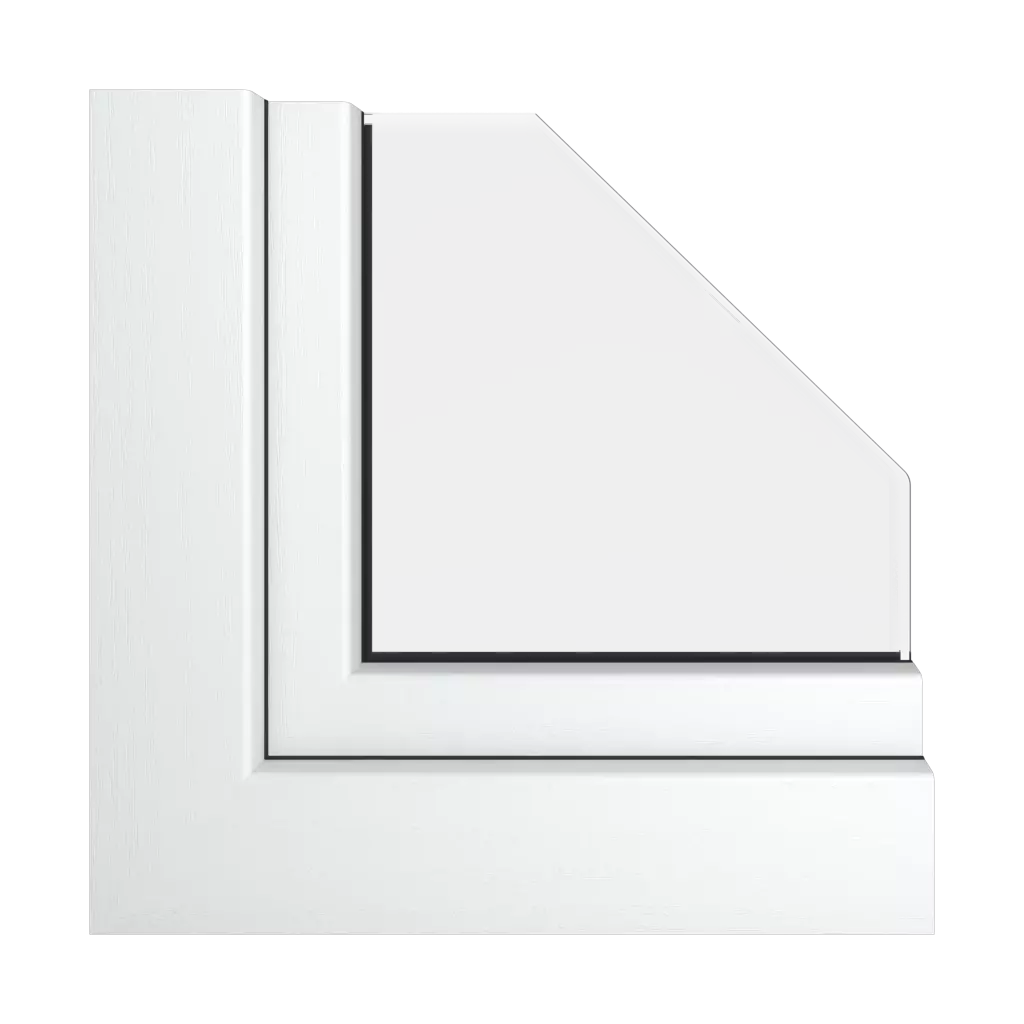 Pure white RAL 9010 products vinyl-windows    