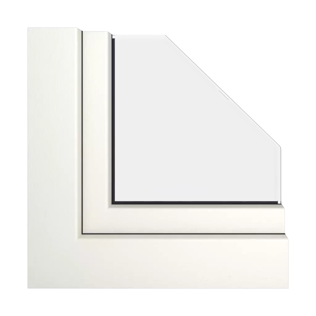 Creamy white RAL 9001 windows window-profiles gealan smoovio