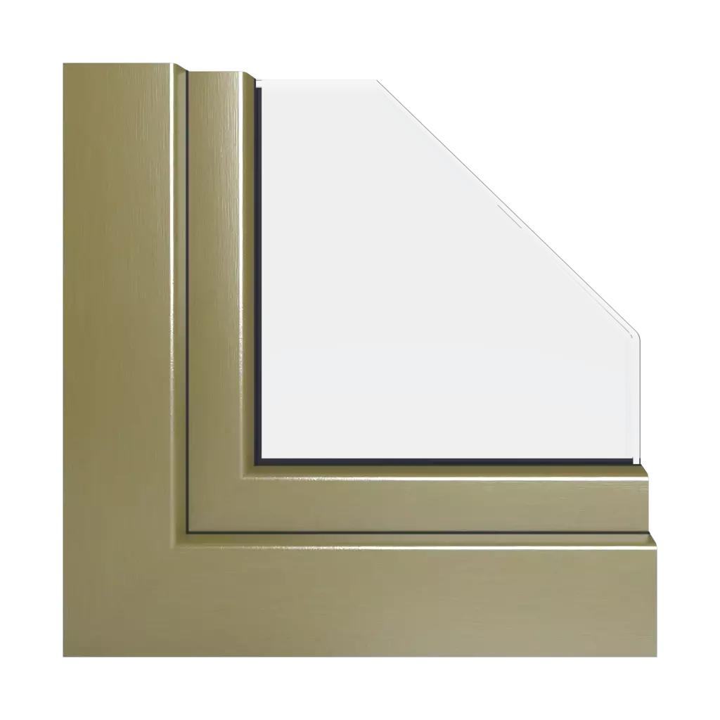 Brushed brass products vinyl-windows    