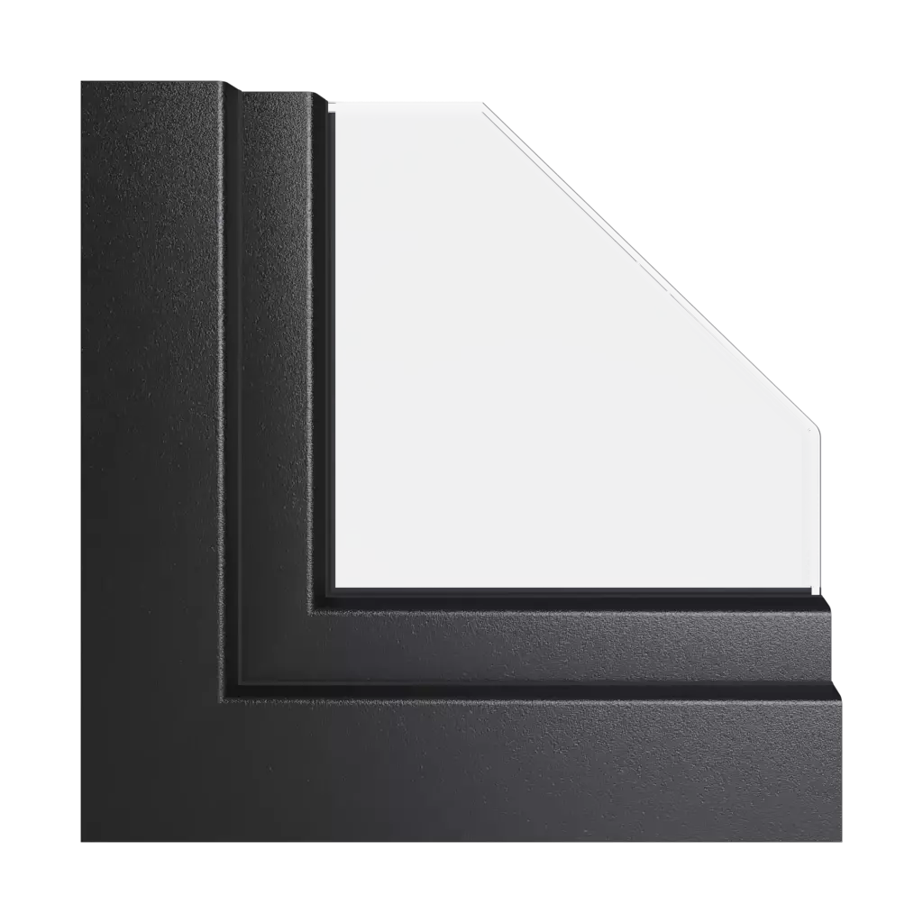 Black matte windows window-colors gealan   