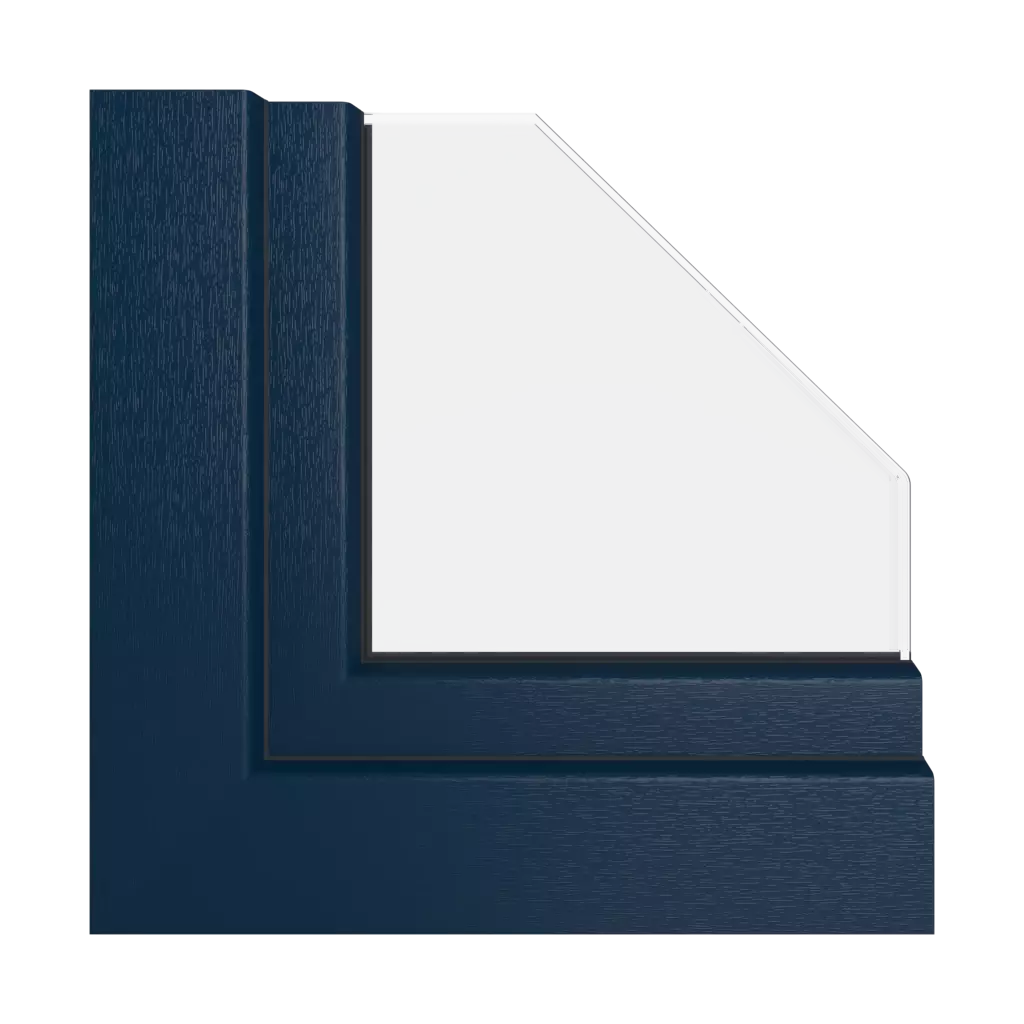 Navy blue RAL 5011 windows window-profiles gealan smoovio
