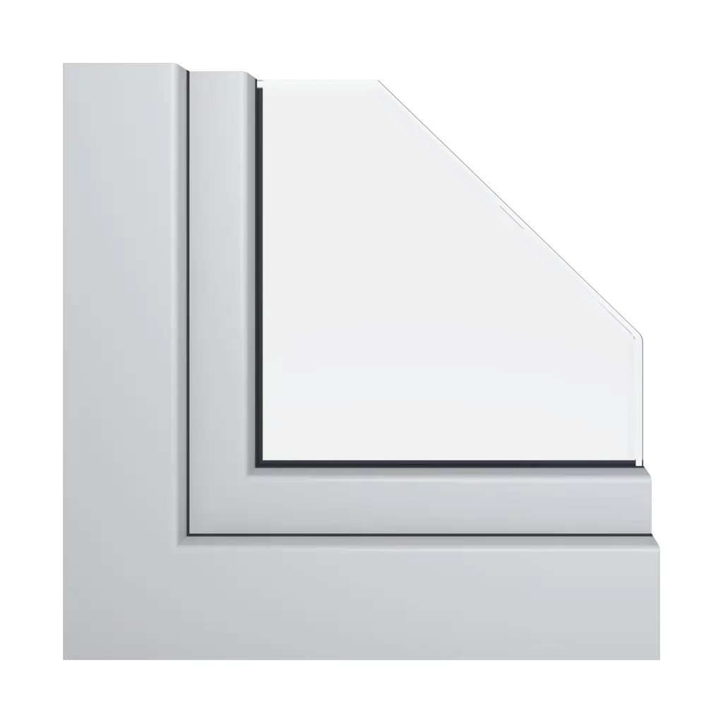 Pyrite gray RAL 7040 acrycolor windows window-profiles gealan s-8000