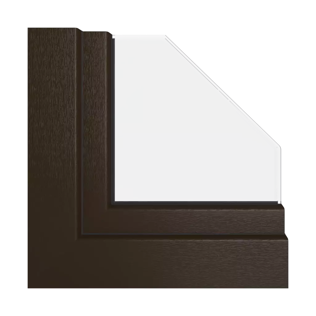 Chocolate brown windows window-profiles gealan smoovio