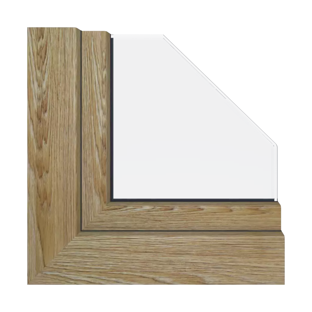 Realwood Woodec Turner Oak malt windows window-profiles gealan s-8000