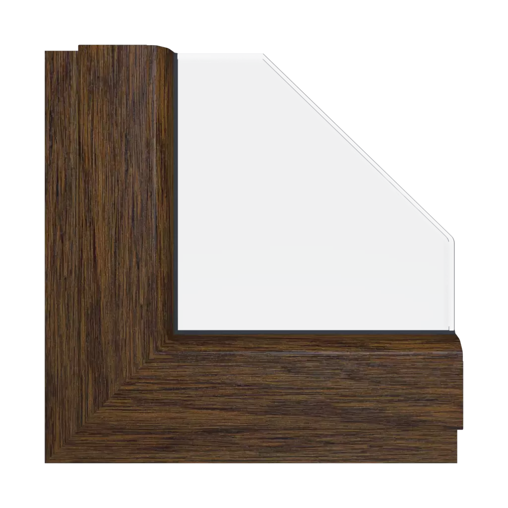 Dark oak windows window-colors gealan dark-oak interior