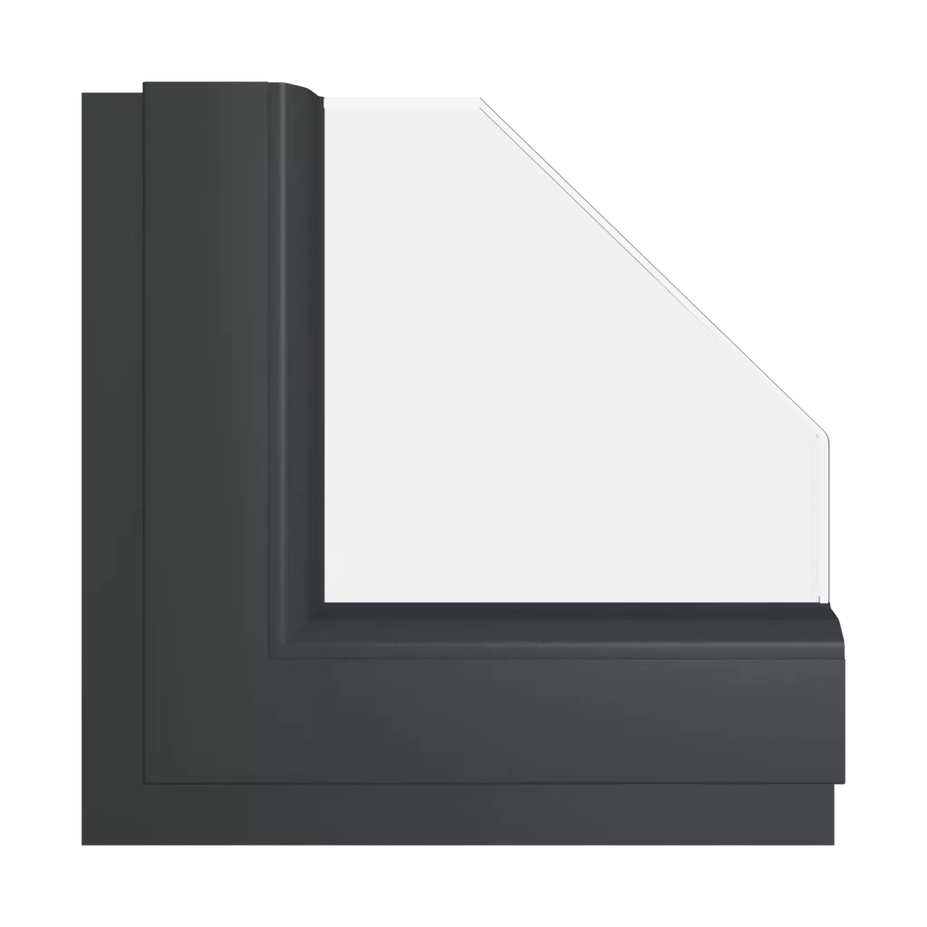 Black-gray smooth RAL 7021 windows window-colors gealan black-gray-smooth-ral-7021 interior