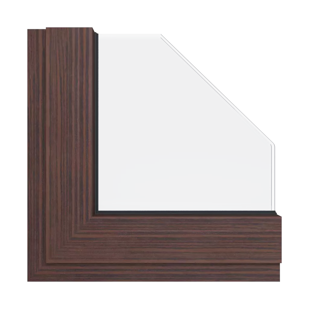 Dark mahogany wood effect windows window-colors aliplast-colors beech-wood-effect-3 interior