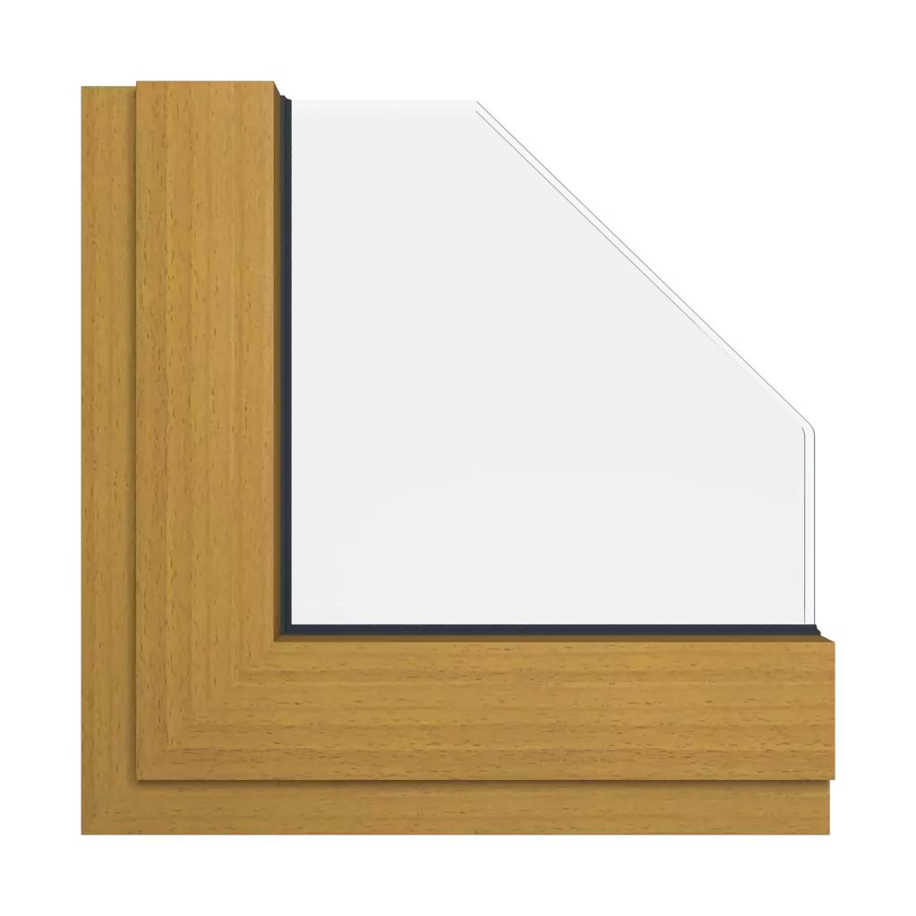 Beech wood effect windows window-colors aliplast-colors beech-wood-effect interior