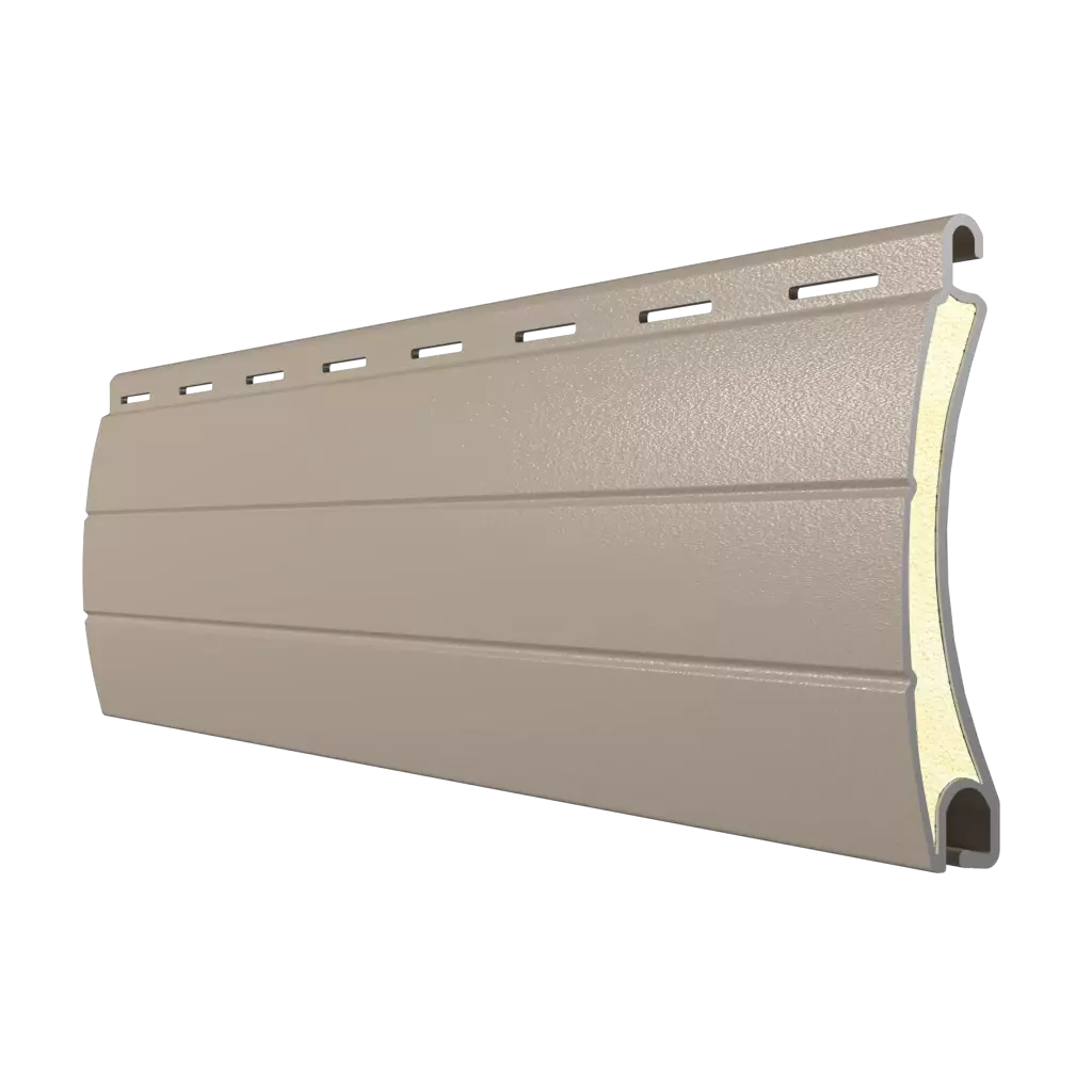 Dark beige windows window-accessories roller-blinds aluprof