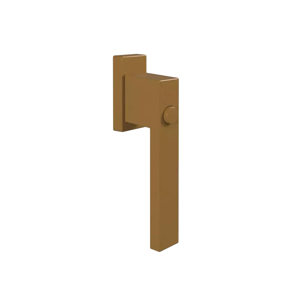 Door handle with button Dublin gold windows window-colors  