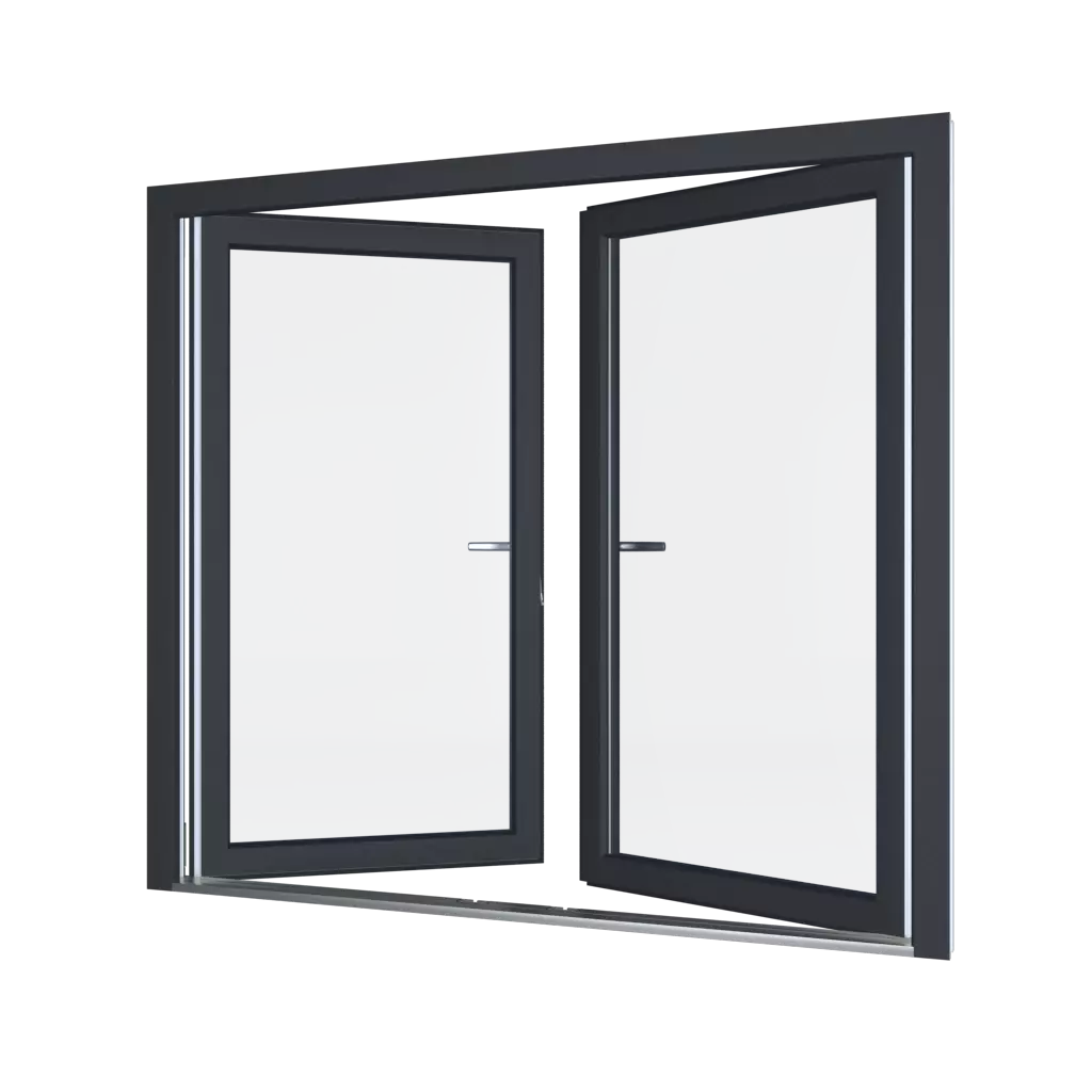 Low threshold windows window-profiles aluprof mb-77-hs