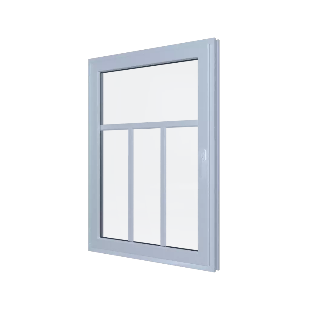 4 segments 1/3 full upper part, 2/3 lower divided into 3 windows window-accessories muntins muntin-types  