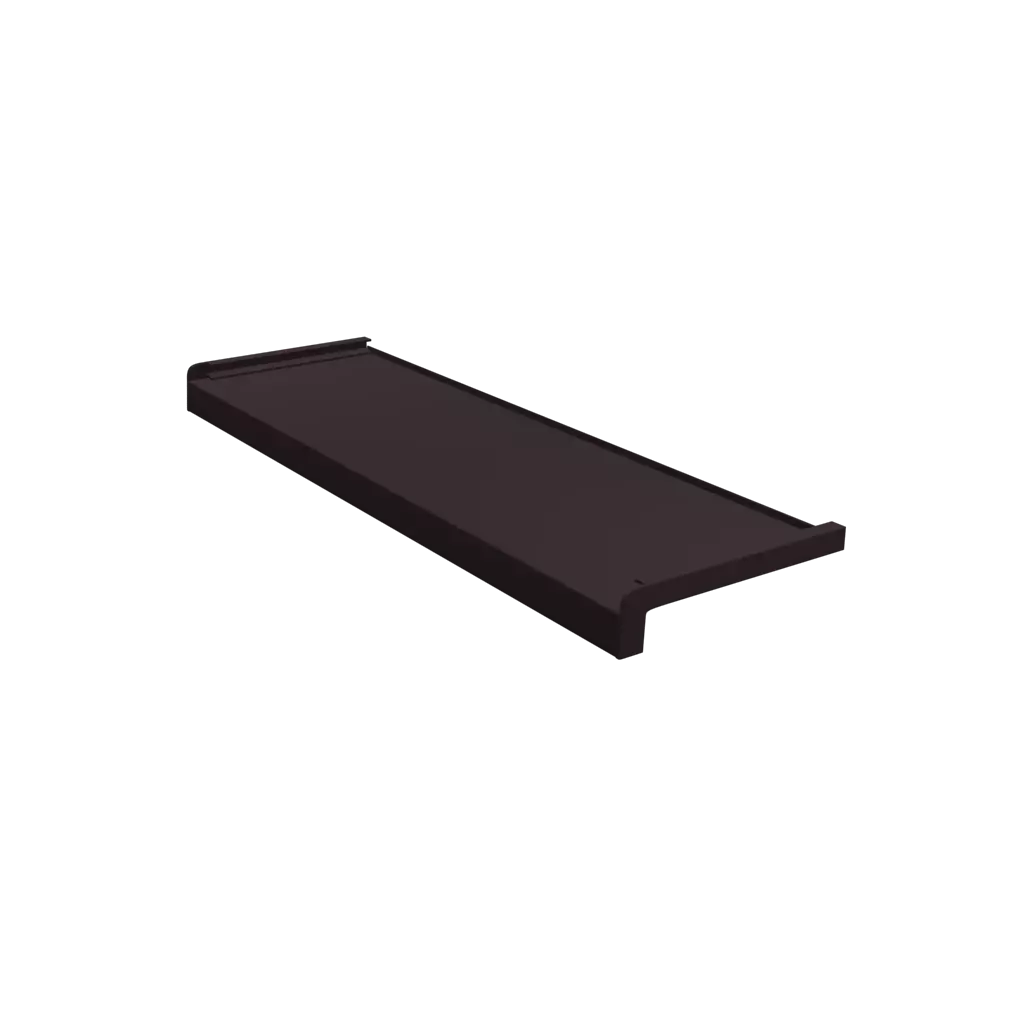 Dark brown windows window-accessories window-sills external steel dark-brown