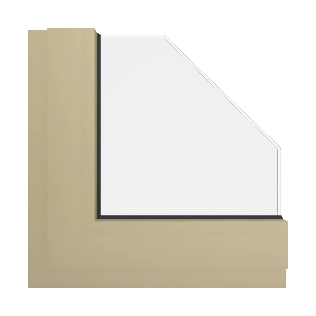 RAL 1000 Green beige windows window-colors aluminum-ral ral-1000-green-beige interior