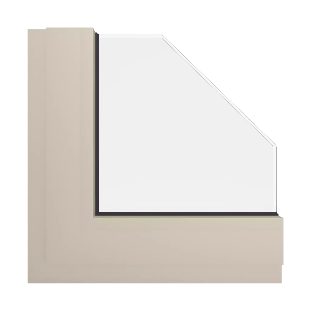 RAL 1015 Light ivory windows window-colors aluminum-ral ral-1015-cream-beige interior