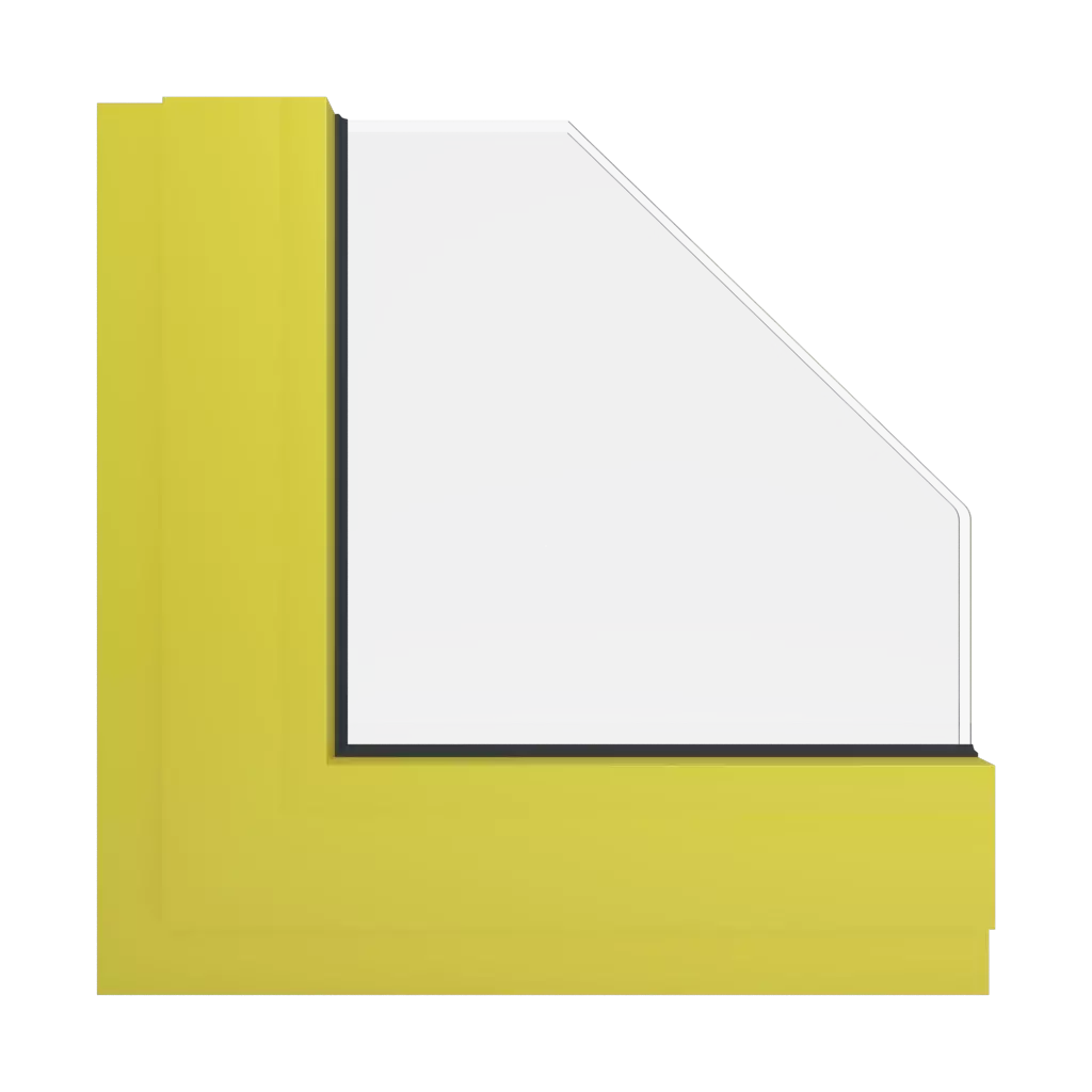 RAL 1016 Sulfur yellow windows window-colors aluminum-ral ral-1016-sulfur-yellow interior