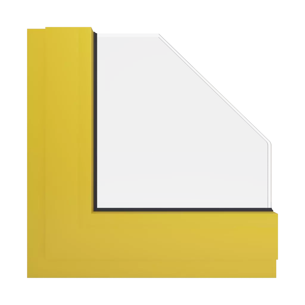 RAL 1018 Zinc yellow windows window-colors aluminum-ral ral-1018-zinc-yellow interior