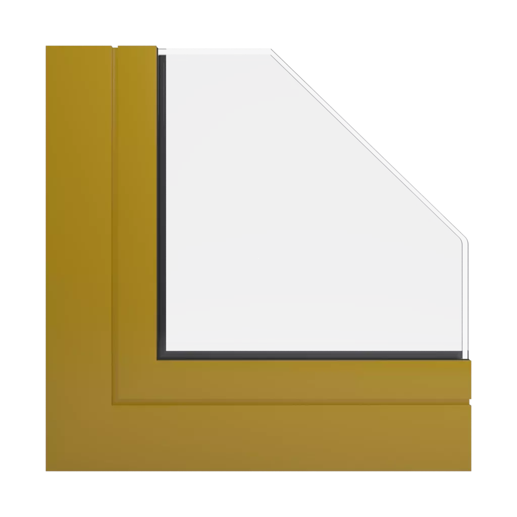 RAL 1027 Curry windows window-profiles aliplast imperial-i-plus